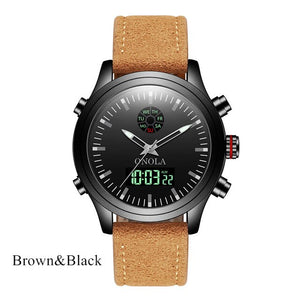 ONOLA brand Fashion casual dual display Watch men origin wrist watch Luminous Waterproof Sports Digital&quartz Men's Watches - JMART - ONLINE STORE DELIVERING YOUR SUPPLIES