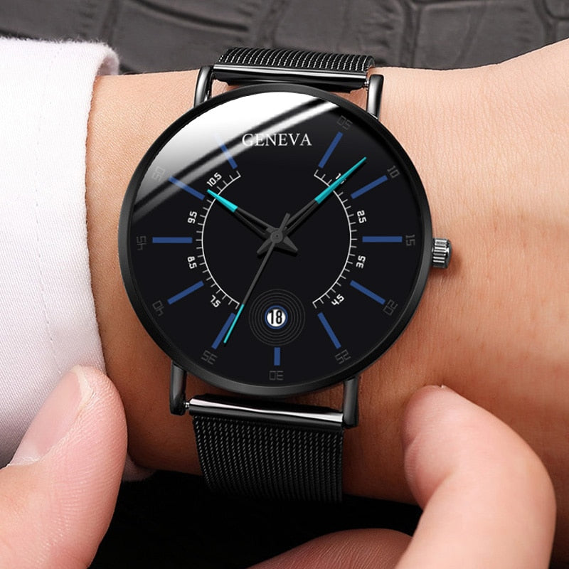 2020 Fashion Men's Business Minimalist Watches Ultra Thin Stainless Steel Mesh Band Analog Quartz Watch Relogio Masculino reloj - JMART - ONLINE STORE DELIVERING YOUR SUPPLIES