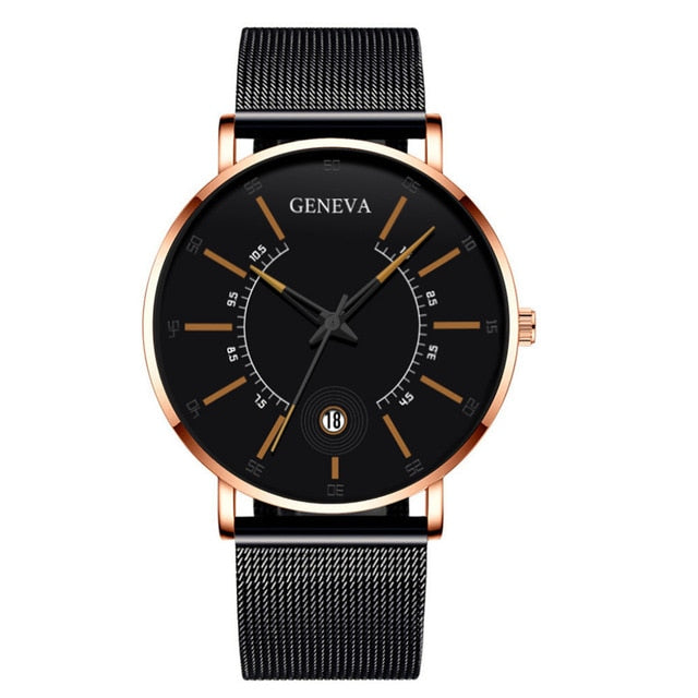 2020 Fashion Men's Business Minimalist Watches Ultra Thin Stainless Steel Mesh Band Analog Quartz Watch Relogio Masculino reloj - JMART - ONLINE STORE DELIVERING YOUR SUPPLIES