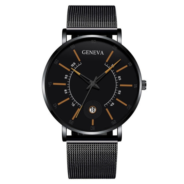 2020 Fashion Men's Business Minimalist Watches Ultra Thin Stainless Steel Mesh Band Analog Quartz Watch Relogio Masculino reloj - JMART - ONLINE STORE DELIVERING YOUR SUPPLIES