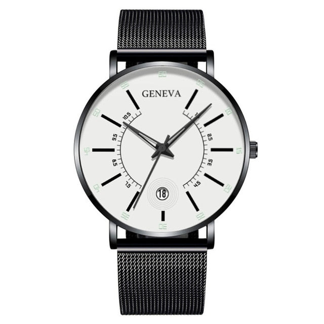 2020 Fashion Men's Business Minimalist Watches Ultra Thin Stainless Steel Mesh Band Analog Quartz Watch Relogio Masculino reloj - JMART - ONLINE STORE DELIVERING YOUR SUPPLIES