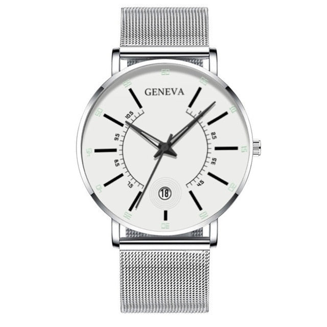 2020 Fashion Men's Business Minimalist Watches Ultra Thin Stainless Steel Mesh Band Analog Quartz Watch Relogio Masculino reloj - JMART - ONLINE STORE DELIVERING YOUR SUPPLIES