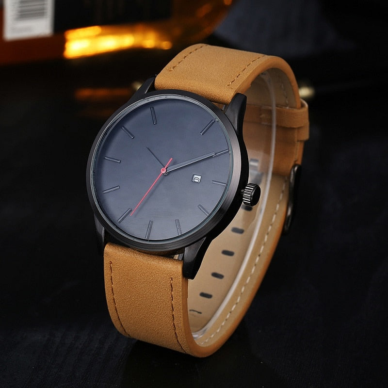 Men's watch sport minimalist watches for men watches leather bracelet clock Relojes erkek kol saati relogio masculino men'watch - JMART - ONLINE STORE DELIVERING YOUR SUPPLIES