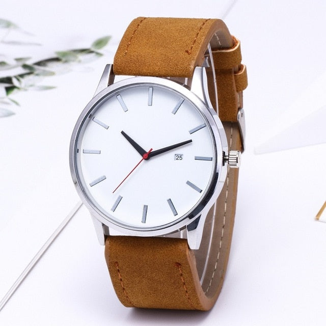 Men's watch sport minimalist watches for men watches leather bracelet clock Relojes erkek kol saati relogio masculino men'watch - JMART - ONLINE STORE DELIVERING YOUR SUPPLIES