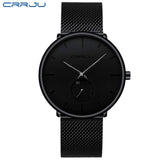 CRRJU Fashion Mens Watches Top Brand Luxury Quartz Watch Men Casual Slim Mesh Steel Waterproof Sport Watch Relogio Masculino - JMART - ONLINE STORE DELIVERING YOUR SUPPLIES