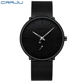 CRRJU Fashion Mens Watches Top Brand Luxury Quartz Watch Men Casual Slim Mesh Steel Waterproof Sport Watch Relogio Masculino - JMART - ONLINE STORE DELIVERING YOUR SUPPLIES