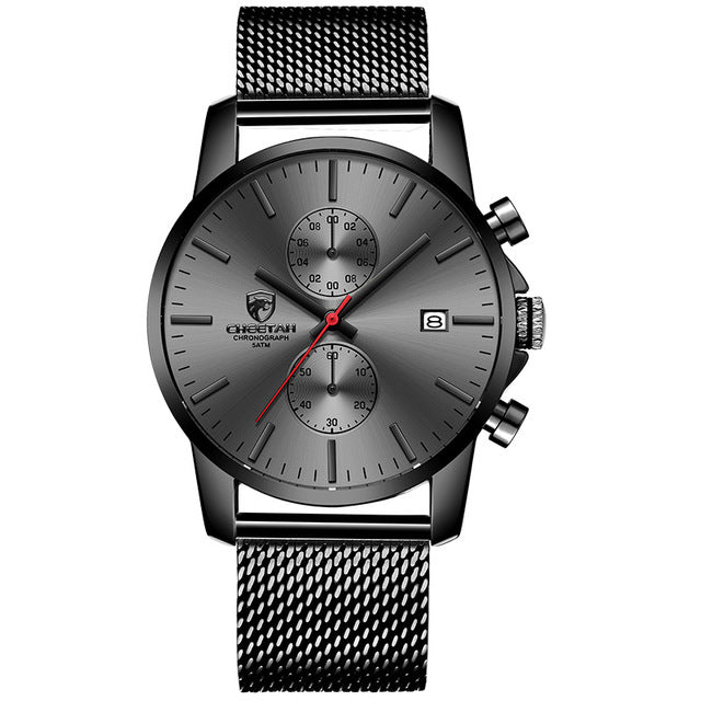 2019 Men Watch CHEETAH Brand Fashion Sports Quartz Watches Mens Leather Waterproof Chronograph Clock Business Relogio Masculino - JMART - ONLINE STORE DELIVERING YOUR SUPPLIES
