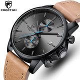 CHEETAH New Watches for Men Chronograph Sport Men’s Watch Leather Quartz Clock Waterproof Male Wrist Watch Relogio Masculino - JMART - ONLINE STORE DELIVERING YOUR SUPPLIES
