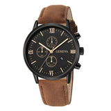 Fashion Geneva Men Date Alloy Case Synthetic Leather Analog Quartz Sport Watch Male Clock Top Brand Luxury Relogio Masculino D30 - JMART - ONLINE STORE DELIVERING YOUR SUPPLIES