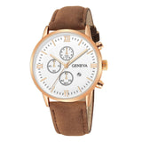 Fashion Geneva Men Date Alloy Case Synthetic Leather Analog Quartz Sport Watch Male Clock Top Brand Luxury Relogio Masculino D30 - JMART - ONLINE STORE DELIVERING YOUR SUPPLIES