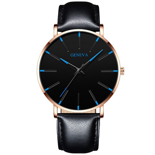 Luxury fashion men's minimalist watch ultra-thin black stainless steel mesh bracelet watch men's business casual quartz clock - JMART - ONLINE STORE DELIVERING YOUR SUPPLIES