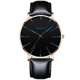 Luxury fashion men's minimalist watch ultra-thin black stainless steel mesh bracelet watch men's business casual quartz clock - JMART - ONLINE STORE DELIVERING YOUR SUPPLIES